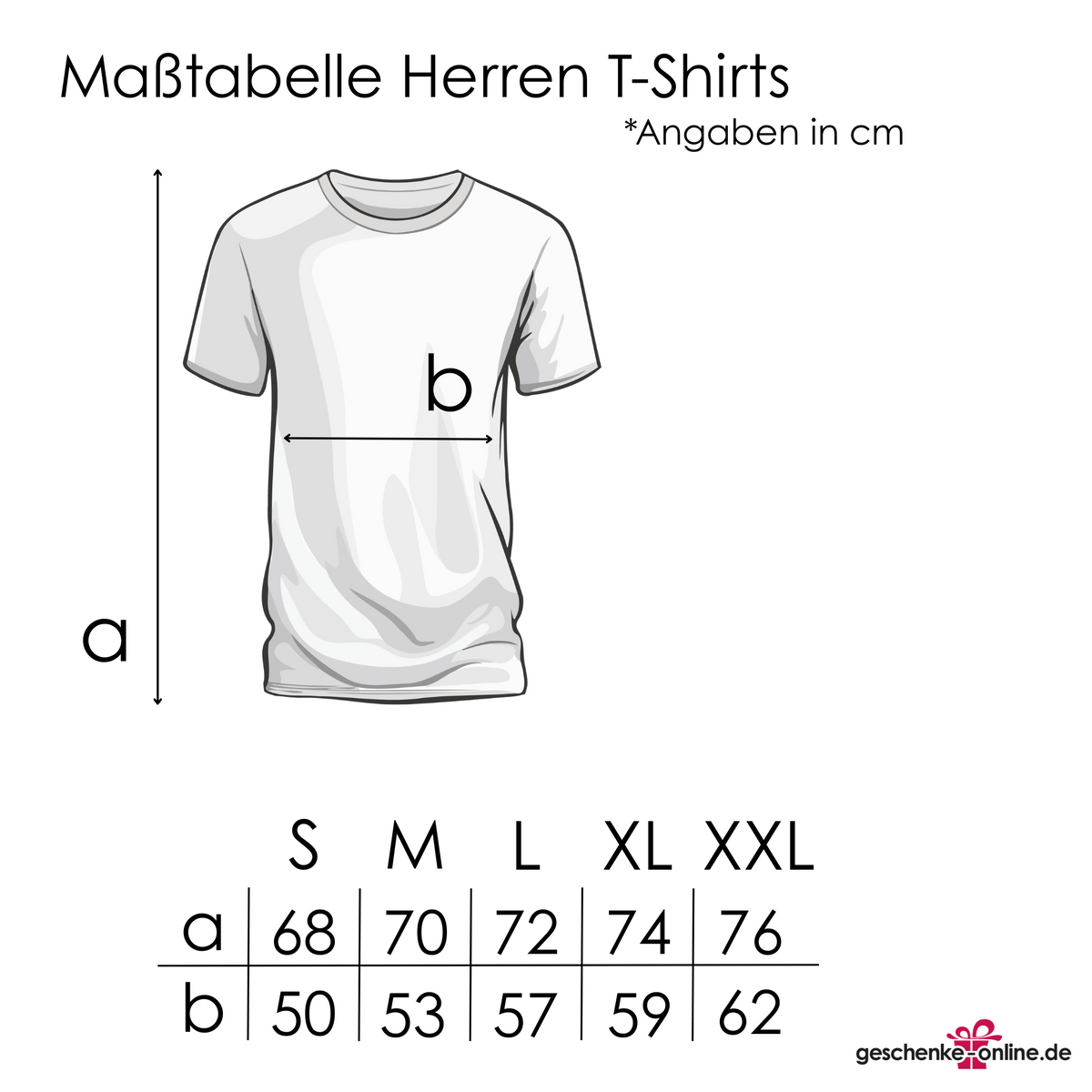 Maßtabelle Herren