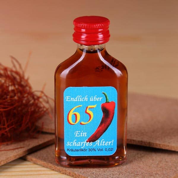 Kräuterlikör 65 ein scharfes Alter!