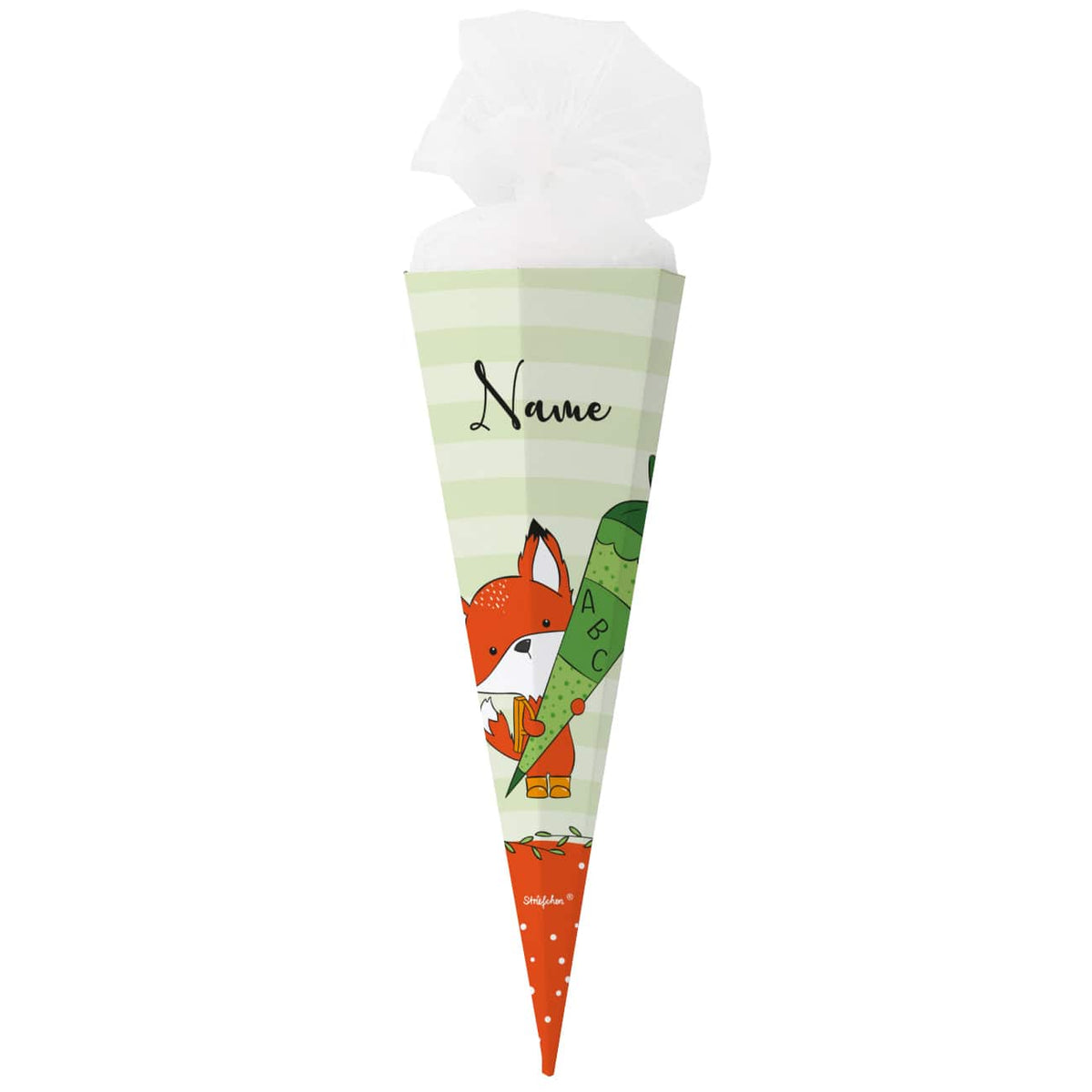 Fuchs-Zuckertüte mit Ihrem Wunschnamen