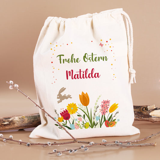 Geschenksack mit Ihrem Namen - Frohe Ostern