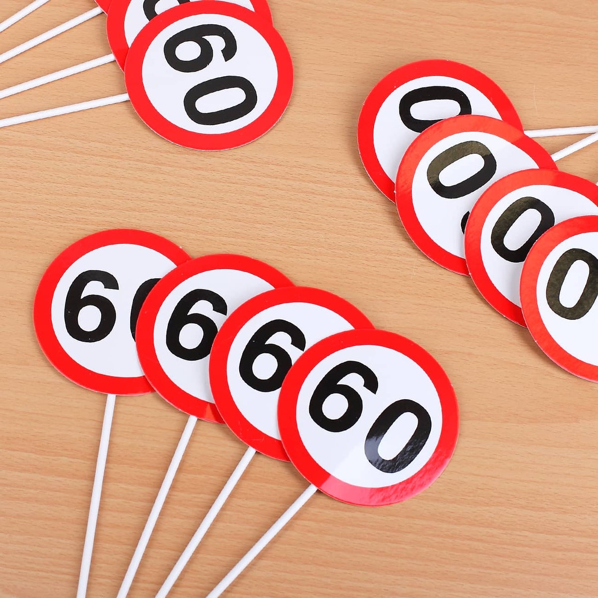 Mini Dekoschilder zum 60. Geburtstag