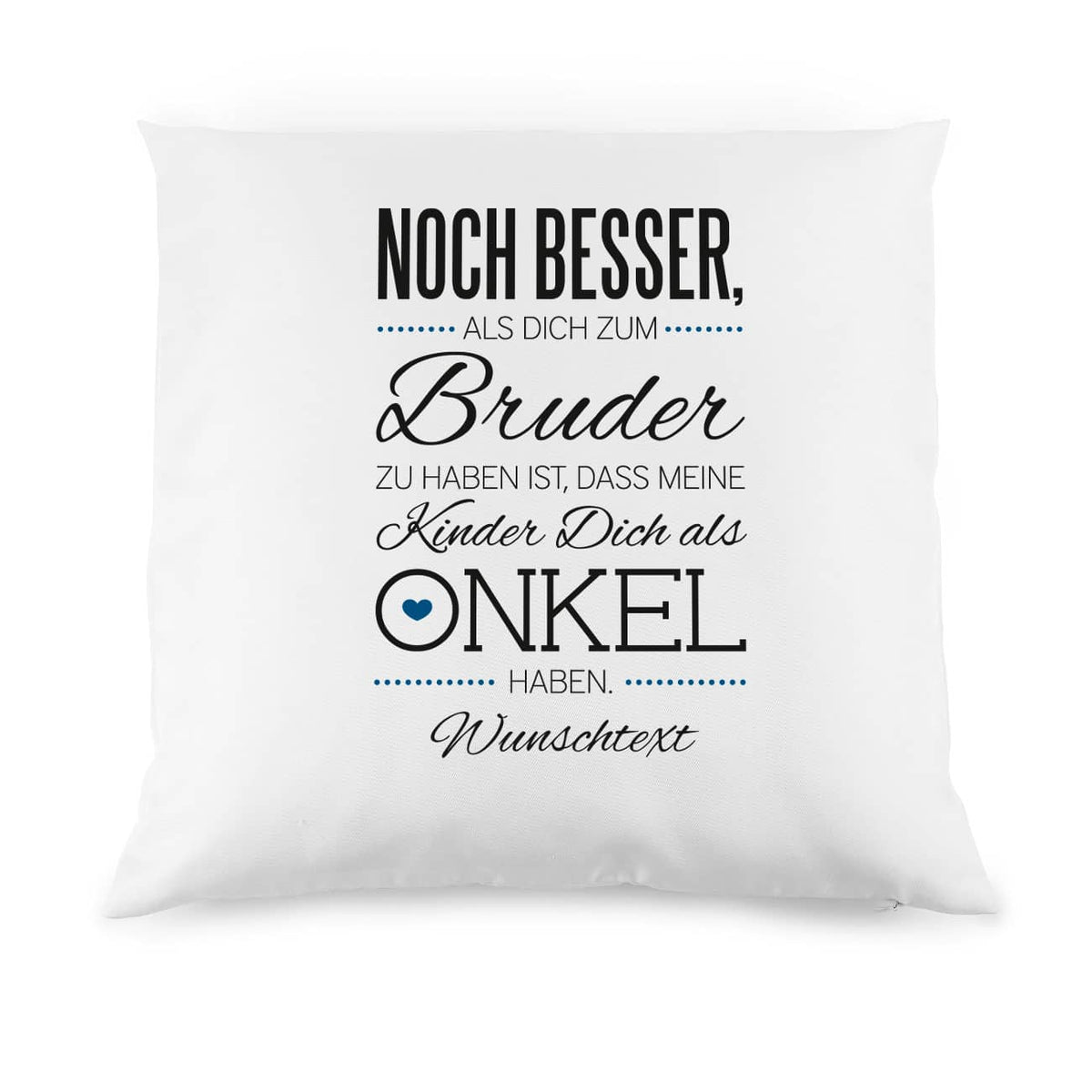Kissen personalisiert mit Ihrem kurzen Wunschtext