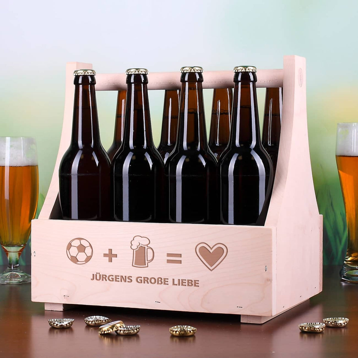 Europameisterschaft Mitbringsel Bier Wunschname