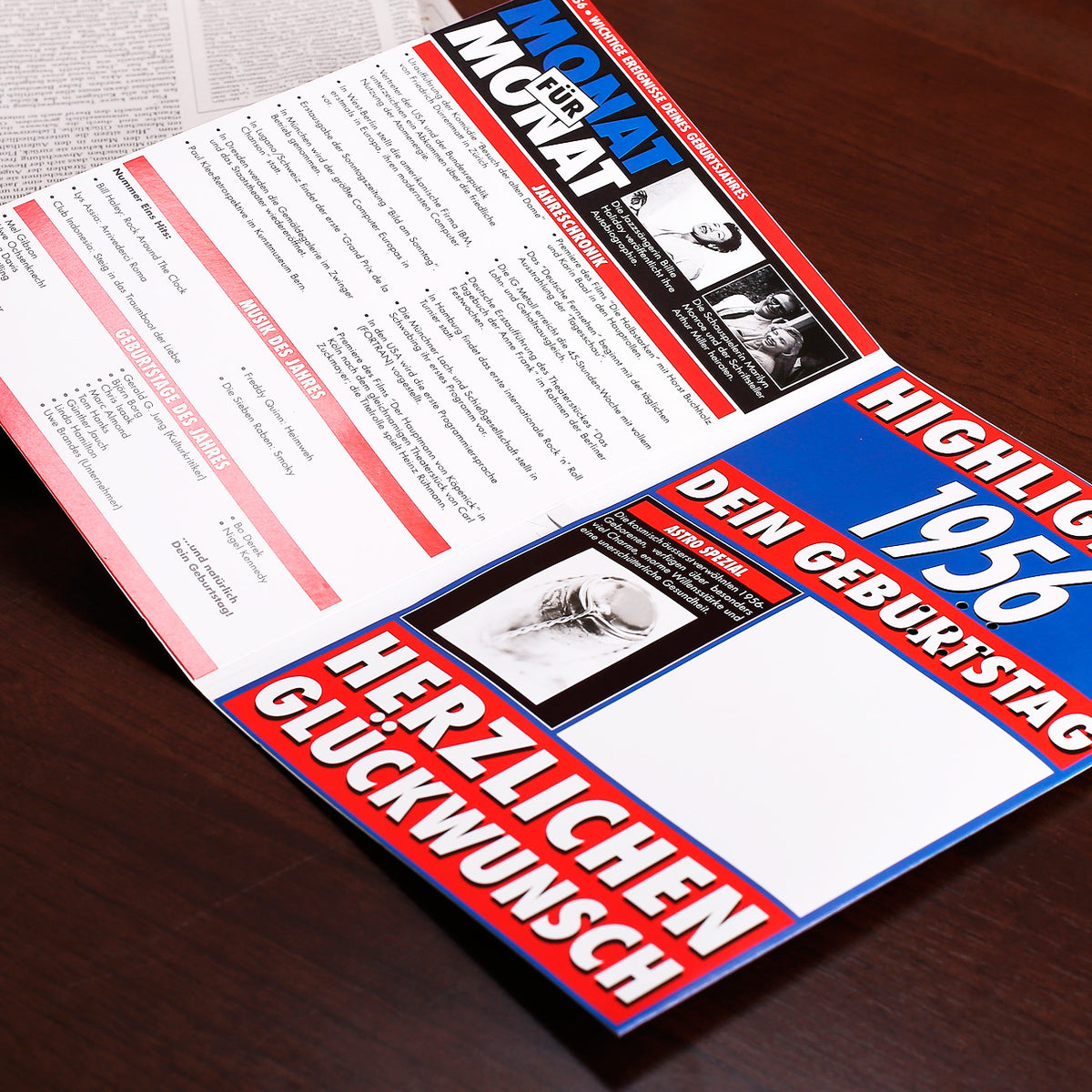 Geburtstagskarte 1956