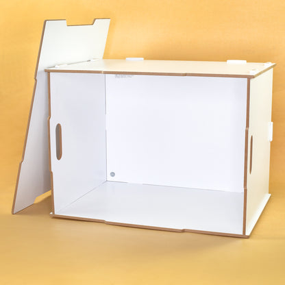 Personalisierte Rollbox aus Holz mit Bären-Motiv von clipfritz | Spielzeugkiste für Kinder mit Name