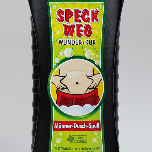 Humorvolles Männerduschgel Speck weg mit Nordic Ice Duft, 300 ml