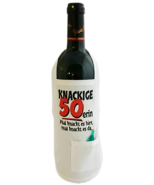 Flaschenschürze - Knackige 50erin