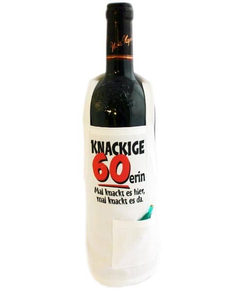 Flaschenschürze - Knackige 60erin