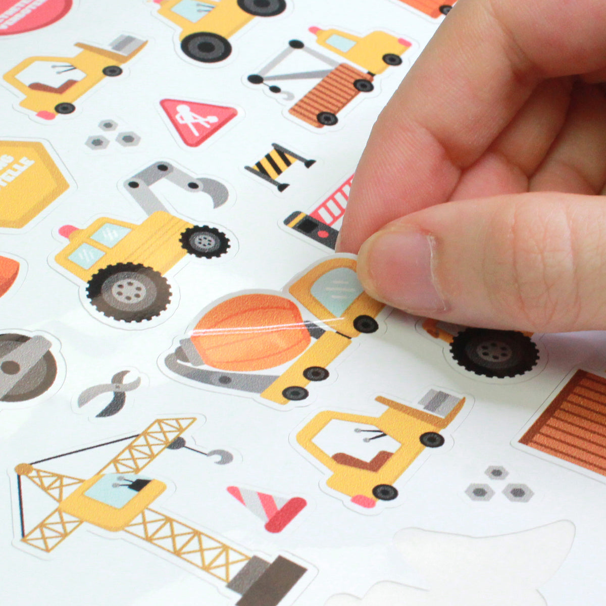 Sticker des Stickerbogens 