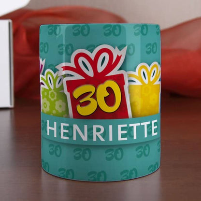 Tasse mit Alter und Name