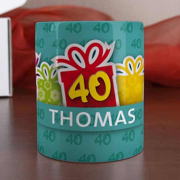 Tasse mit Name und Alter
