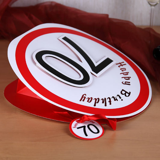 Geschenktüte Happy Birthday 70