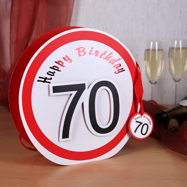 Geschenktüte Happy Birthday 70