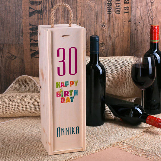 Happy Birthday - Flaschenverpackung zum Geburtstag