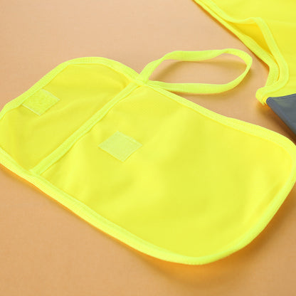 Tasche der Kinderwarnweste in Gelb