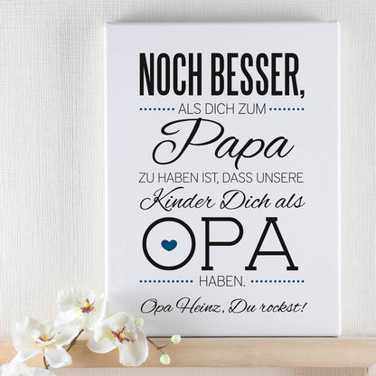 Vatertags-Leinwand für Opa