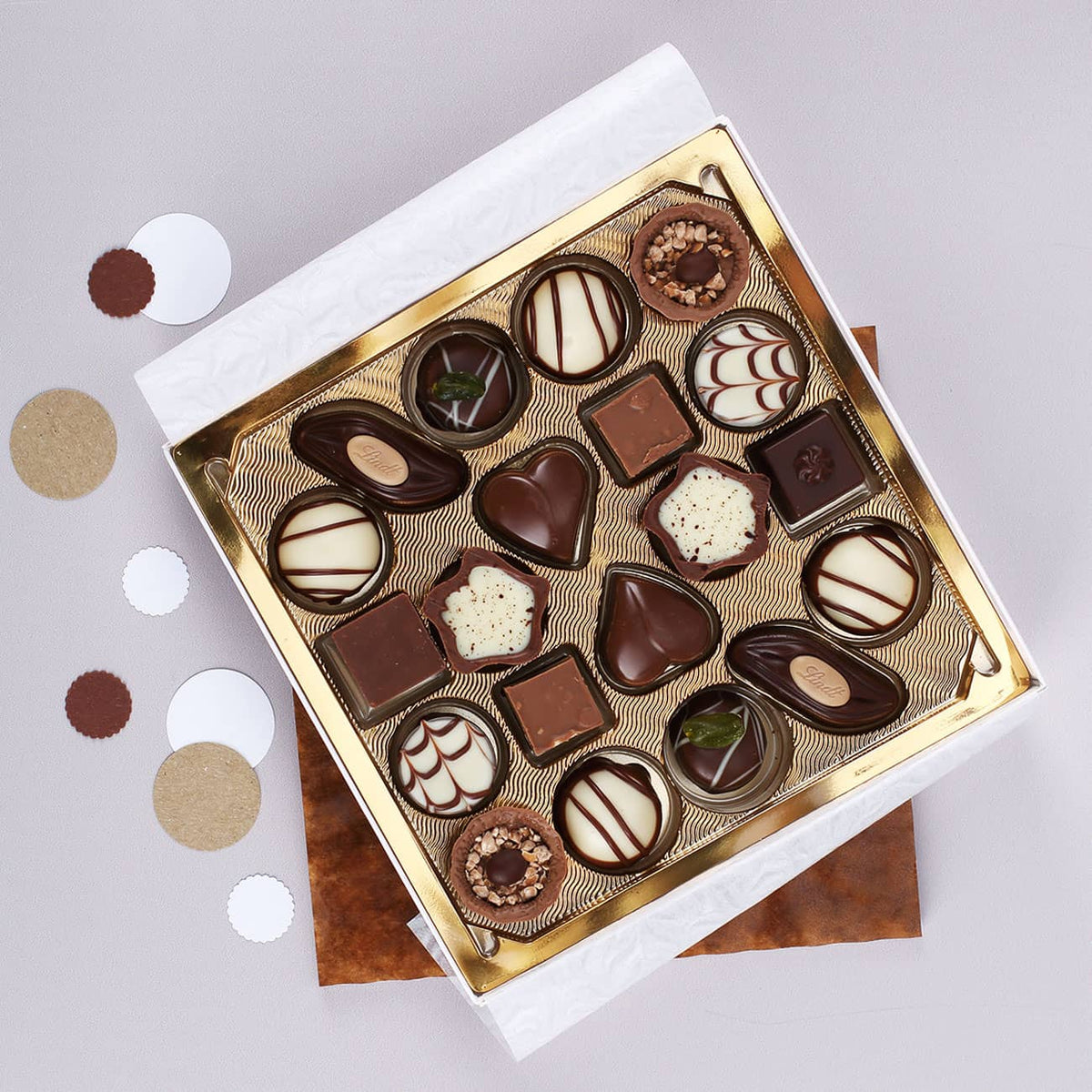 20 köstliche Mini Pralinen der Marke Lindt