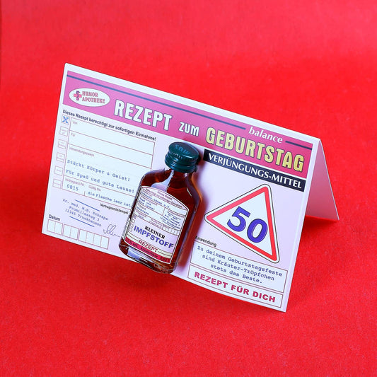 Rezept Geburtstag 50 mit Miniflachmann