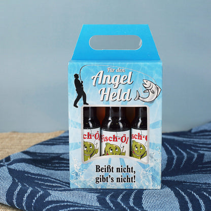 Likörset Fischöl für Angel Helden
