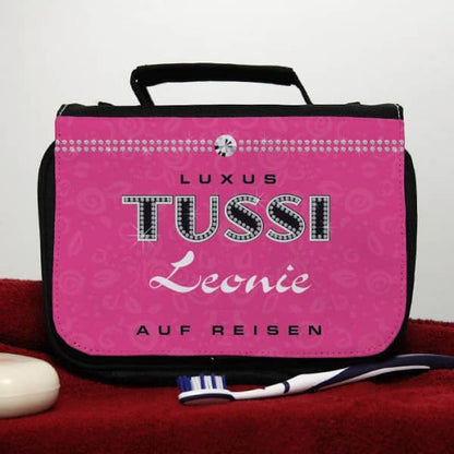 Kulturtasche mit Namen Tussi