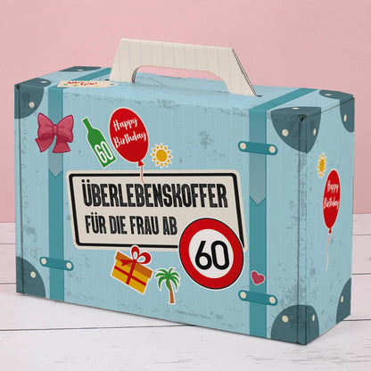 Bedruckter Koffer zum 60. Geburtstag 