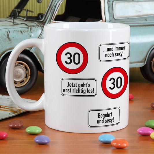 Kaffeetasse zum 30. Geburtstag