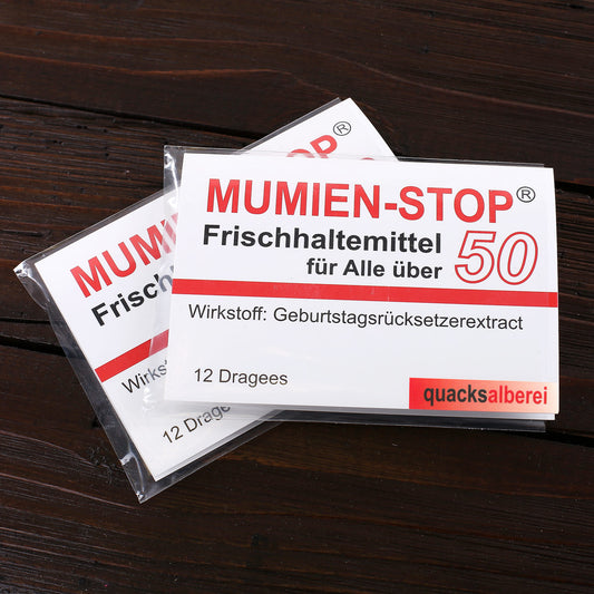 Kaugummi Mumienstop Frischhaltemittel für Alle über 50