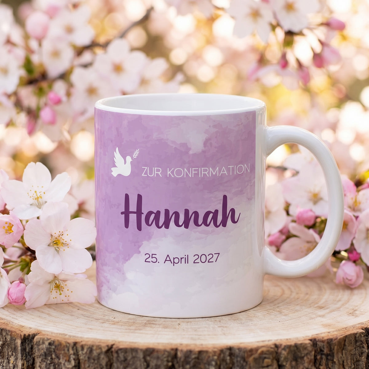Tasse als Geschenk für Erinnerung an Konfirmation für Mädchen