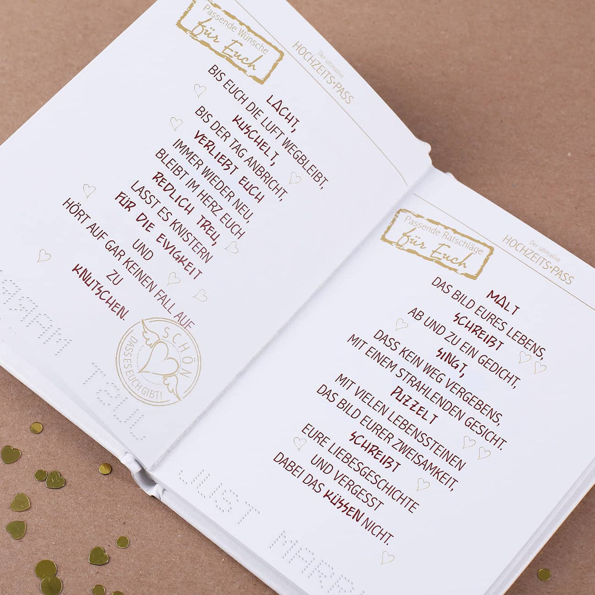 Witziges Buch Hochzeits-Pass