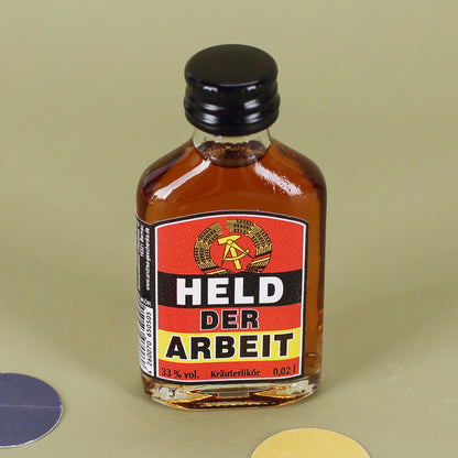 Mit lustigem Etikett