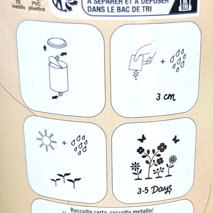 Nahaufnahme des Bienen-Siegels mit der Aufschrift „Bee Friendly“