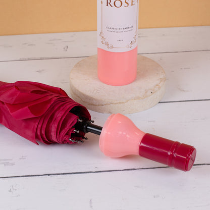 Taschen Regenschirm als Weinflasche Rosé