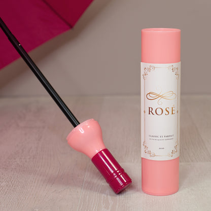 Taschen Regenschirm als Weinflasche Rosé