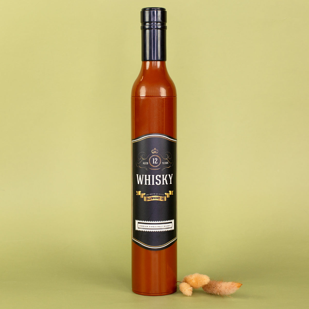 Taschen Regenschirm als Whiskyflasche