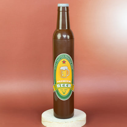 Taschen Regenschirm als Bierflasche