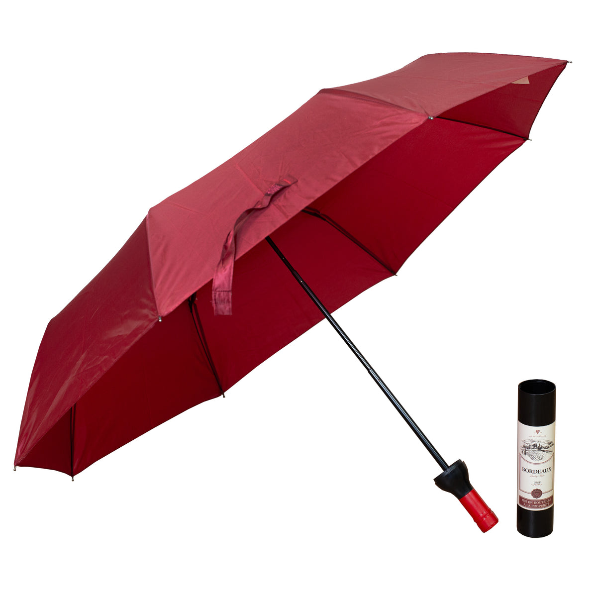 Taschen Regenschirm als Weinflasche Bordeaux