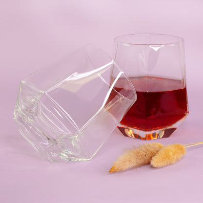Diamant-Gläser im 2er Set | 330 ml