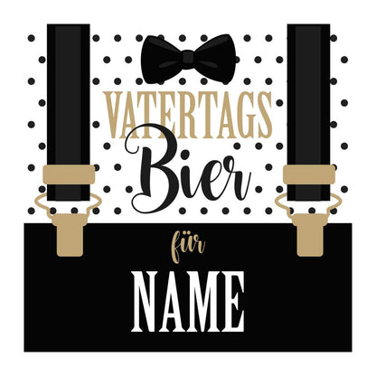 Vatertagsbier Flaschenaufkleber mit Name