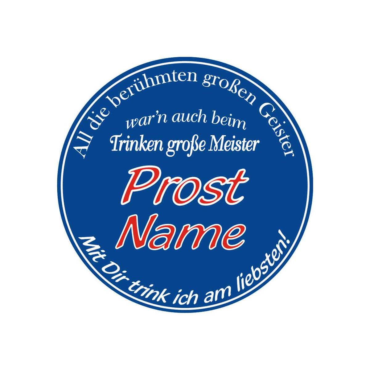 Bieraufkleber mit Wunschname