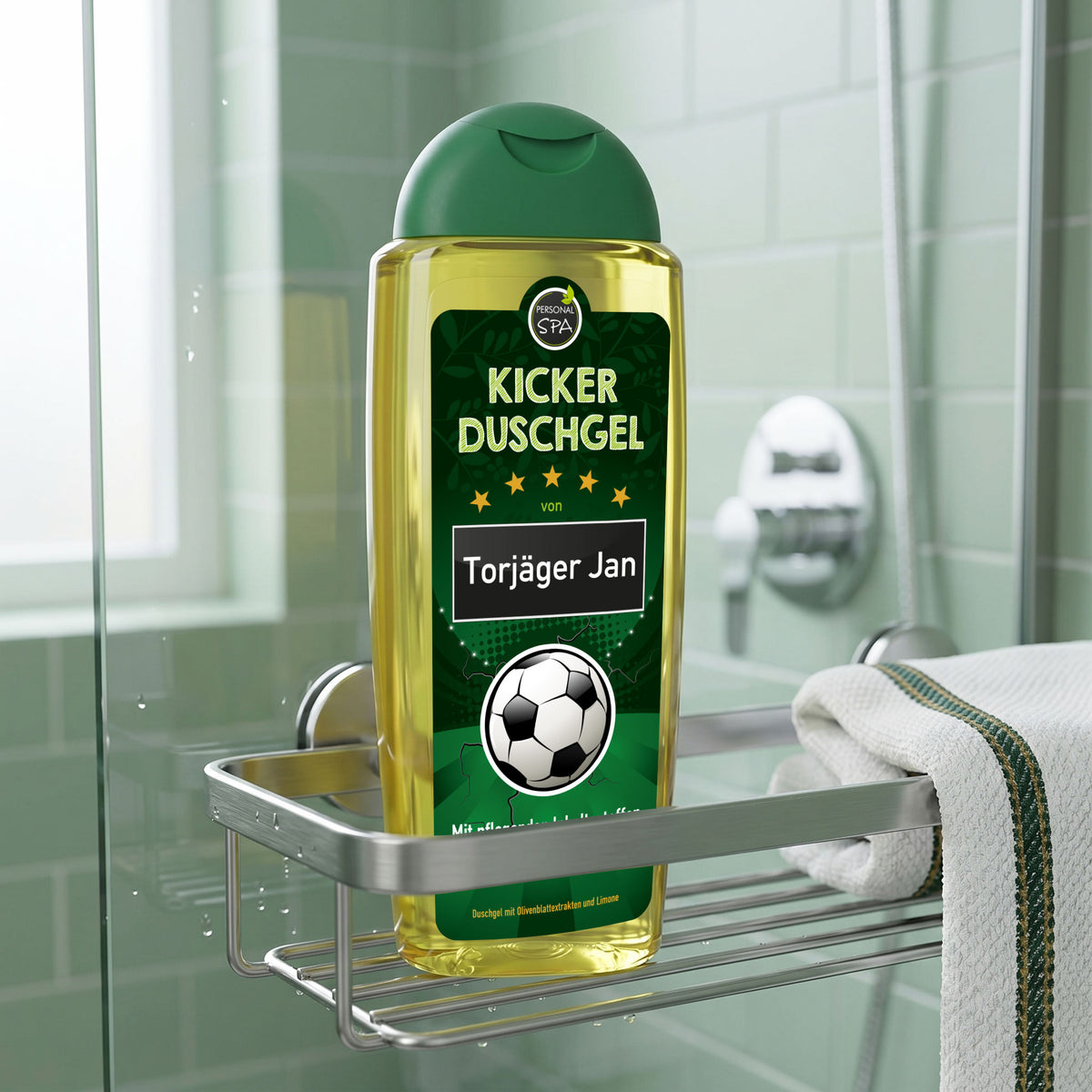 Kicker Duschgel für Fußball Fans mit Namen