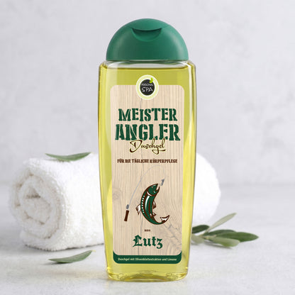 Duschgel mit Name für Angler Fans