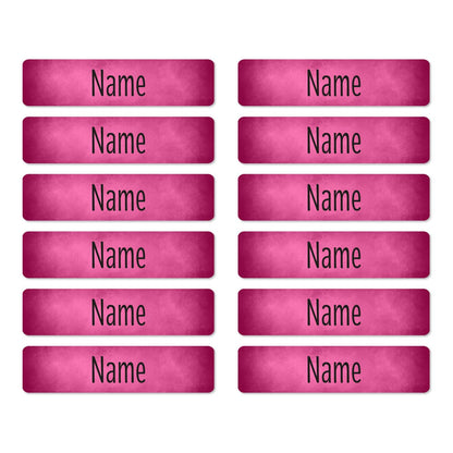 Namensaufkleber Pink