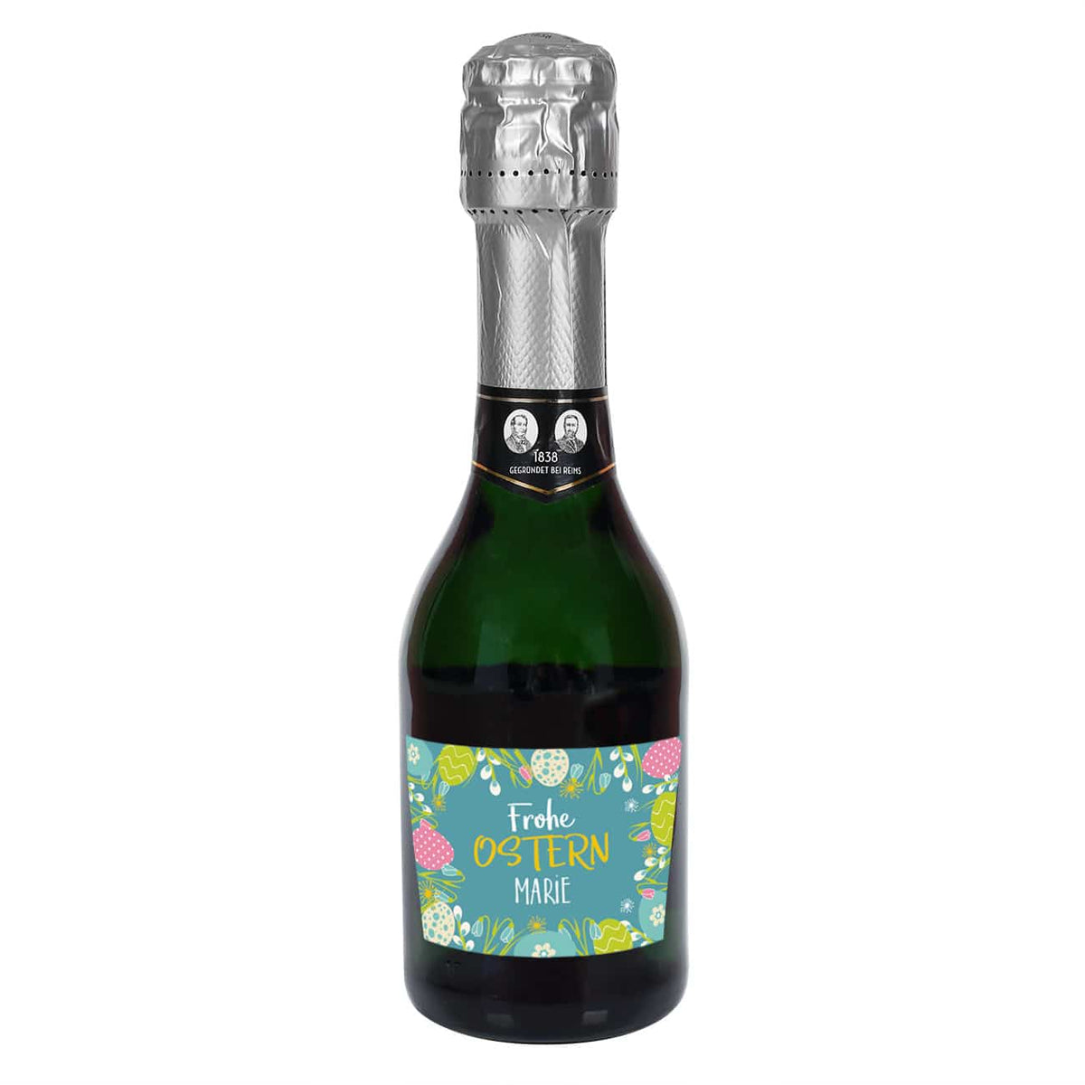 Kleine Sektflasche 0,2l mit persönlichem Oster Etikett