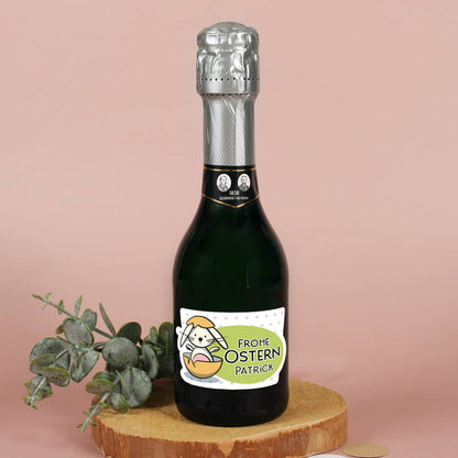 kleiner Sekt als persönliches Geschenk zu Ostern