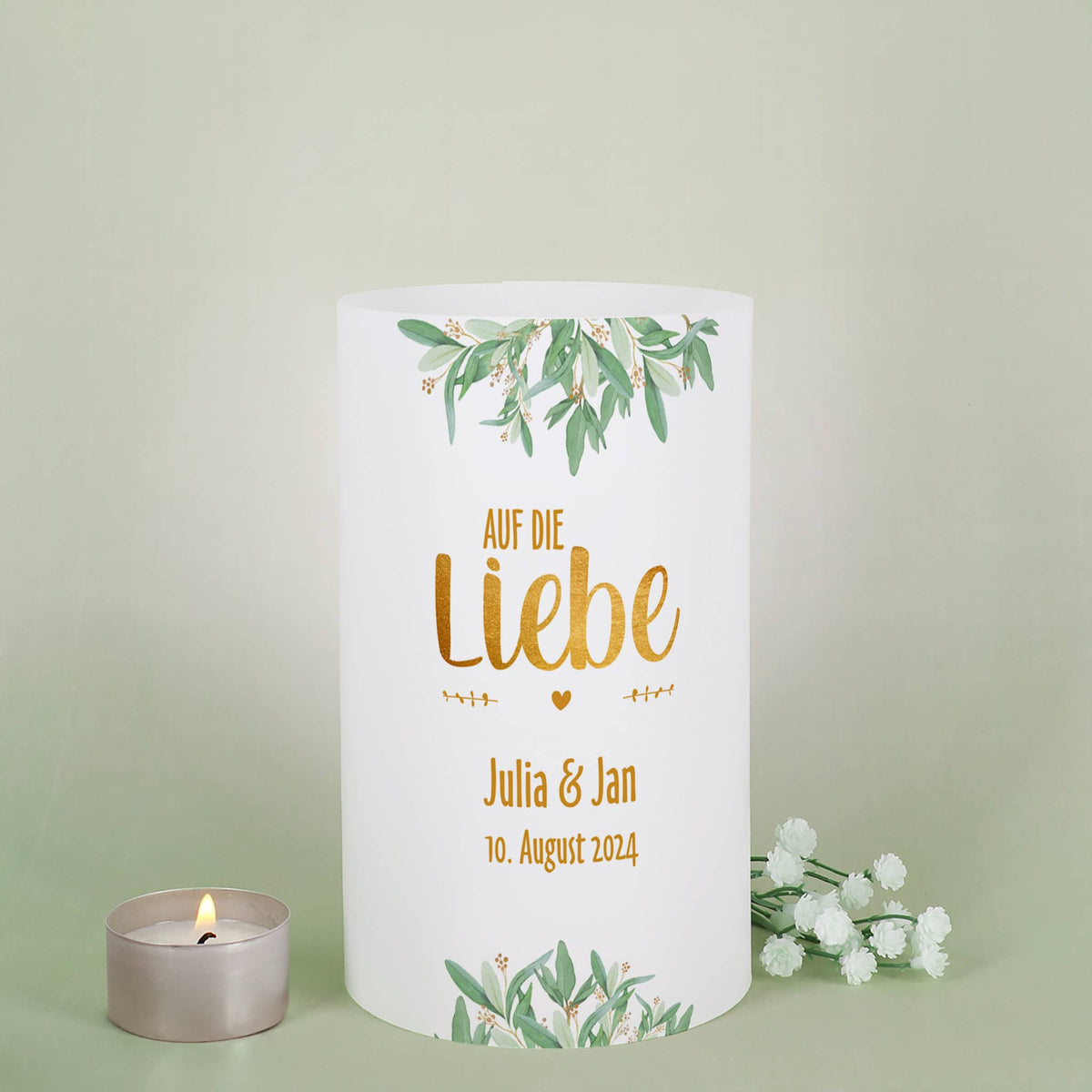 Große Lichthülle zur Hochzeit