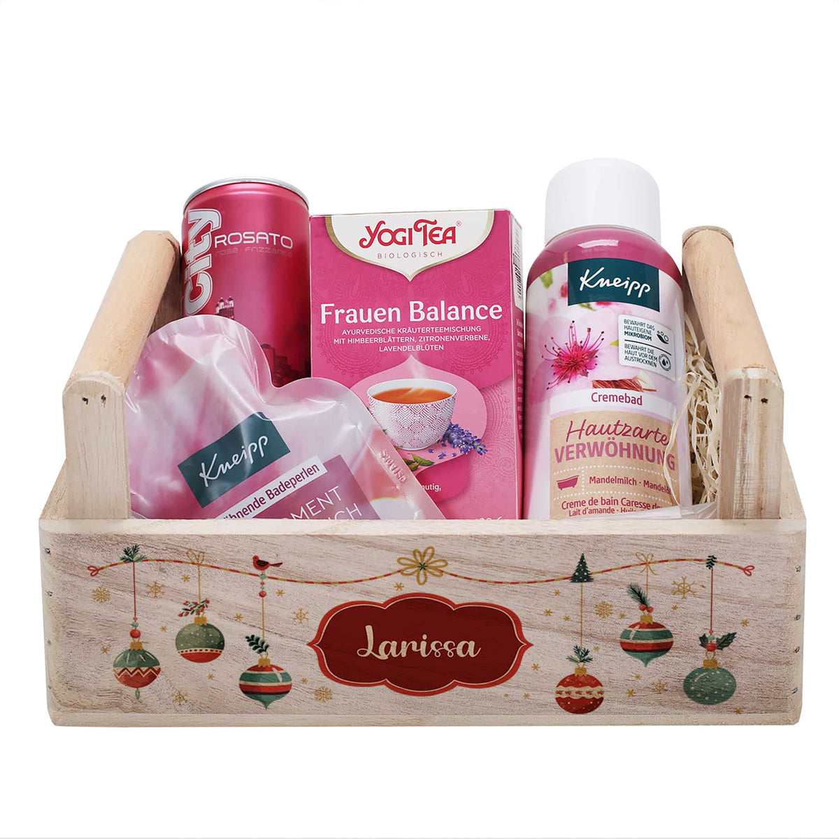 Weihnachtlicher Geschenkkorb für Frauen