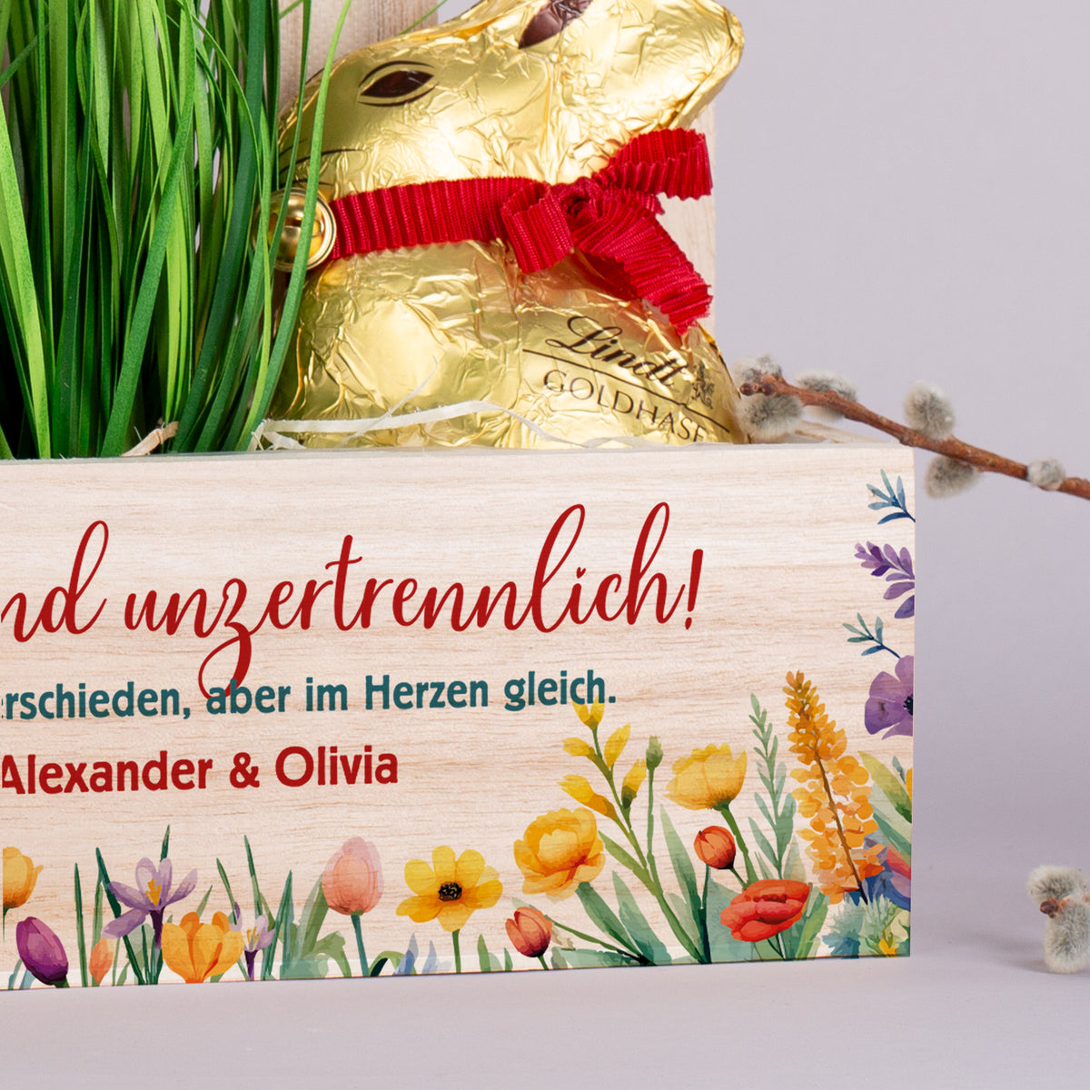 Ungewöhnliche Freundschaft – Schokoladige Überraschung im Pflanzkorb zu Ostern & Weihnachten