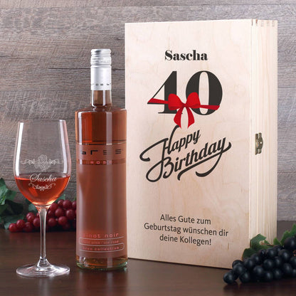 Wein Geschenkset zum 40. Geburtstag
