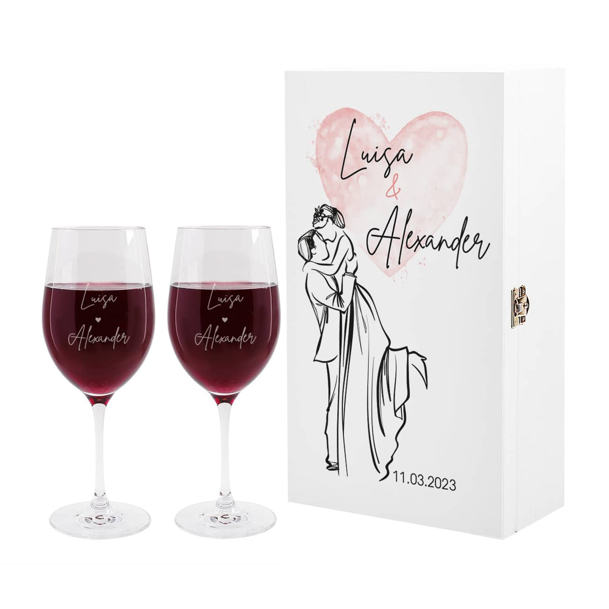 Personalisiertes Geschenkset zur Hochzeit