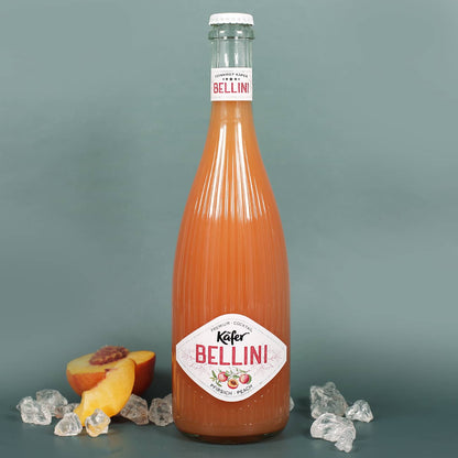 Mädelsabend-Set mit Bellini und 2 Sektgläsern